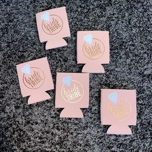 Bride tribe beer coozies